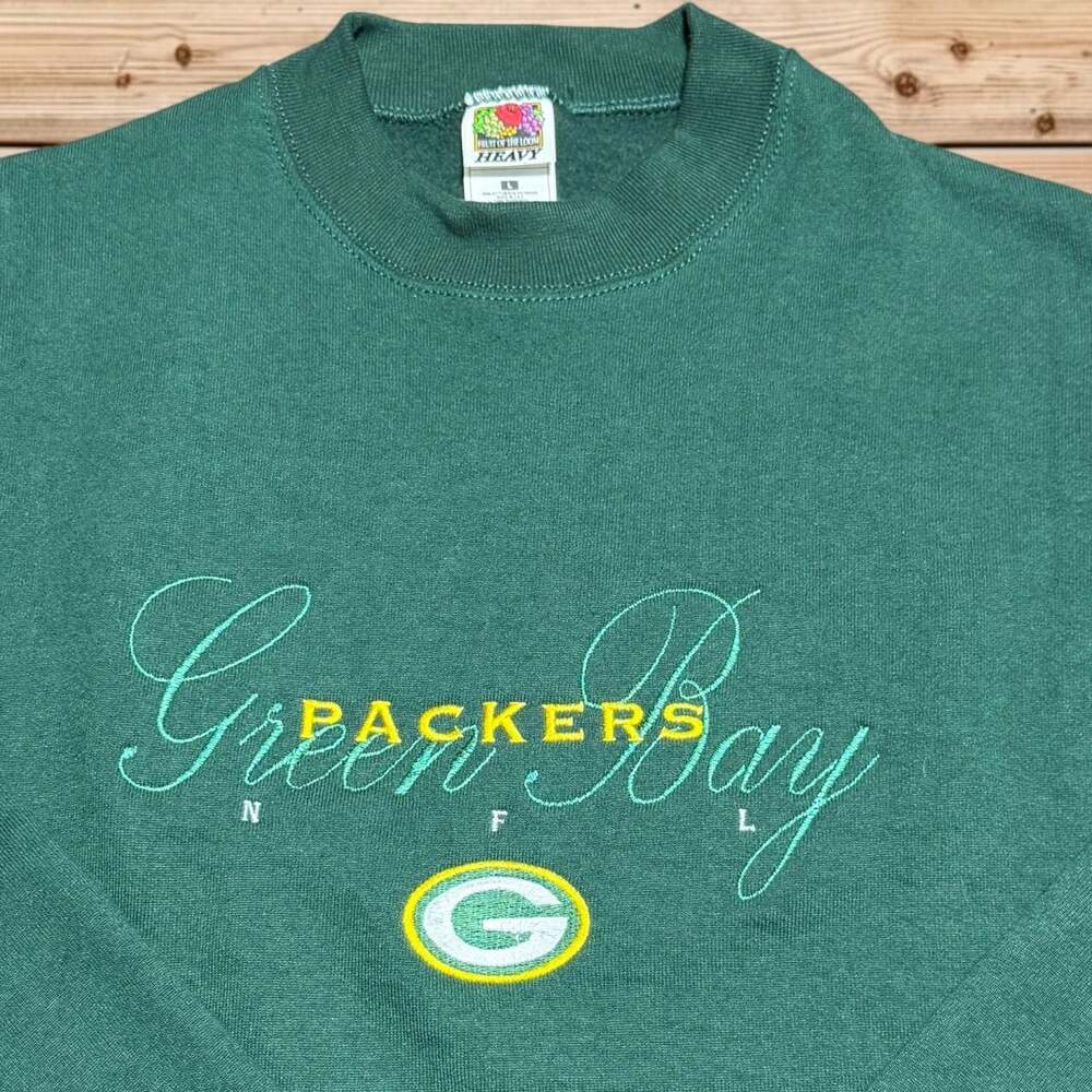 Vintage 90s Green Bay Packers NFL Embroidered Crewneck Sweatshirt
